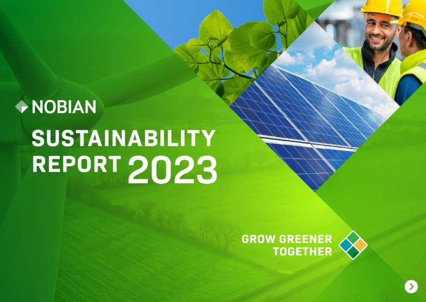 Nobian presents sustainability report 2023: Making good progress to reach our sustainability targets in all three pillars: Climate, Circular and Care